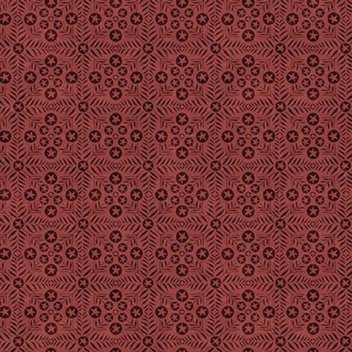 HG Oak And Maple - 3288-88 Red - Cotton Fabric