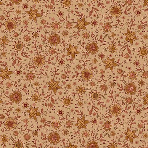 HG Oak And Maple - 3292-33 Tan - Cotton Fabric