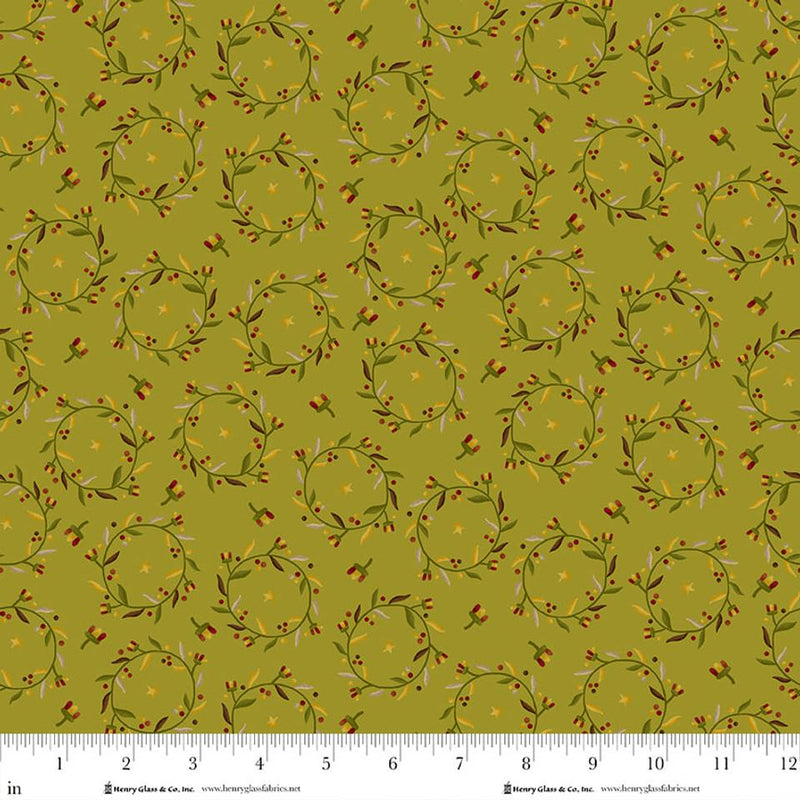 HG Pennyberry Farm - 2008-66 Green - Cotton Fabric