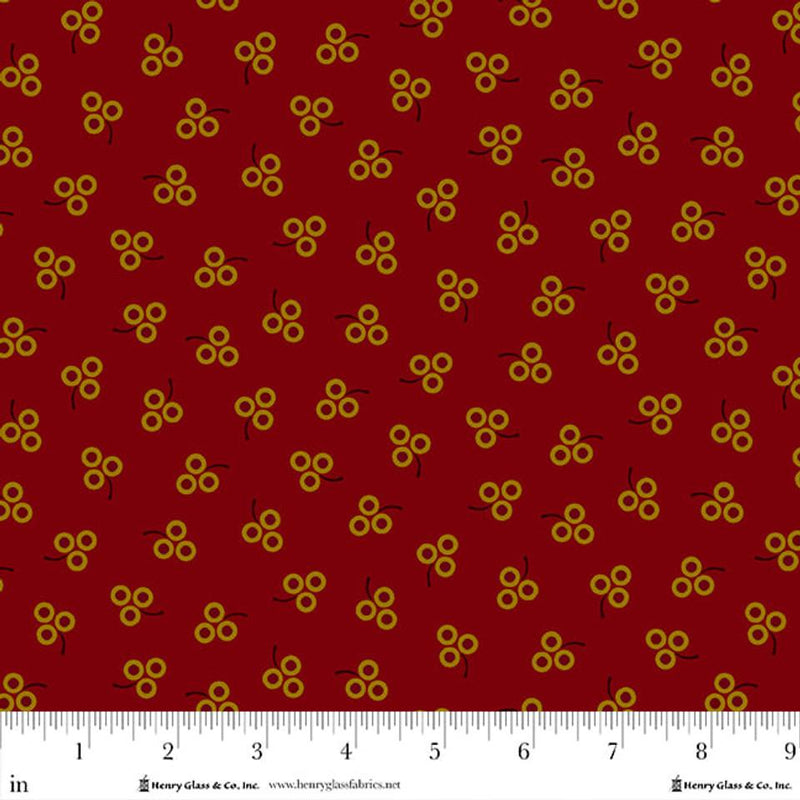 HG Pennyberry Farm - 2017-88 Red - Cotton Fabric
