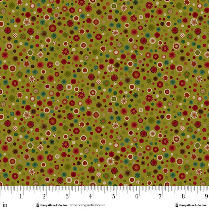 HG Pennyberry Farm - 2020-66 Medium Green - Cotton Fabric