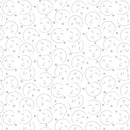 HG Quilter's Flour VI - 1680-01W White on White - Cotton Fabric