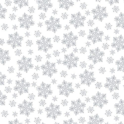 HG Quilter's Flour VI - 1684-01W White on White - Cotton Fabric