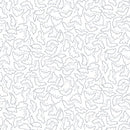 HG Quilter's Flour VI - 1690-01W White on White - Cotton Fabric