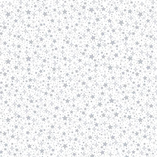 HG Quilter's Flour VI - 1691-01W White on White - Cotton Fabric
