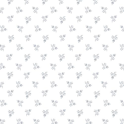 HG Quilter's Flour VI - 1694-01W White on White - Cotton Fabric