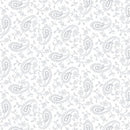 HG Quilter's Flour VI - 1695-01W White on White - Cotton Fabric