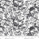 HG Scarlet's Treasure - 3643-19 White Black - Cotton Fabric