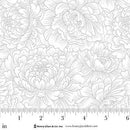 HG Scarlet's Treasure - 3644-11 White on White - Cotton Fabric