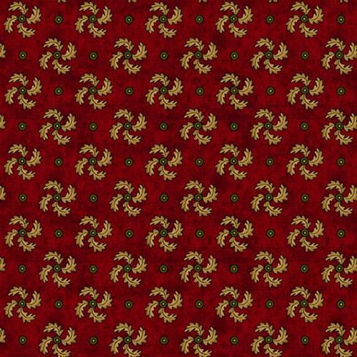 HG Scrap Basket Favorites - 1510-88 Cranberry - Cotton Fabric