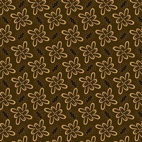 HG Scrap Basket Favorites - 1526-33 Brown - Cotton Fabric