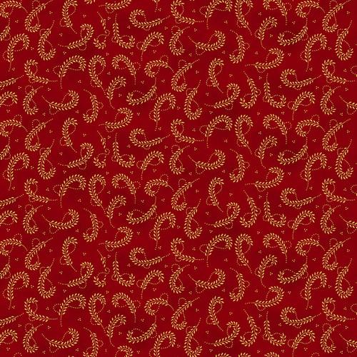 HG Scrap Basket Favorites - 1528-88 Cranberry - Cotton Fabric