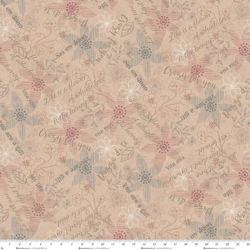 HG Simply Charming - 3498-22 Pink - Cotton Fabric