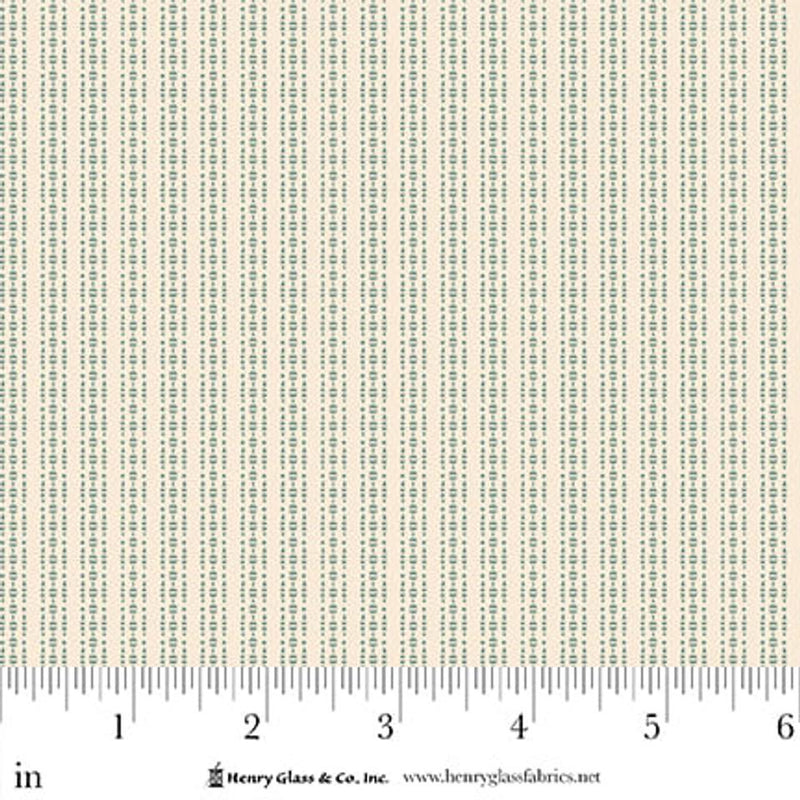 HG Simply Charming - 3510-74 Blue Cream - Cotton Fabric