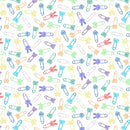 HG Special Delivery - 2515-07 White/Multi - Cotton Fabric