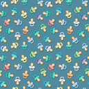 HG Special Delivery - 2516-76 Dark Teal/Multi - Cotton Fabric