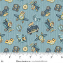HG Traveling Teddies - 2421-11 Blue - Cotton Fabric