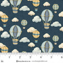 HG Traveling Teddies - 2422-77 Dark Blue - Cotton Fabric