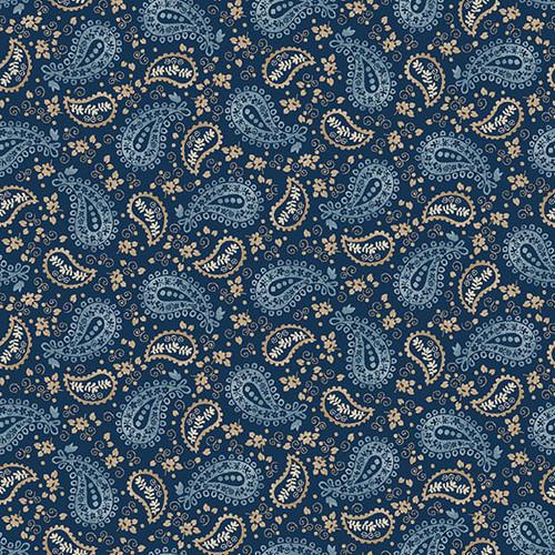 HG Western View - 1596-77 Blue - Cotton Fabric