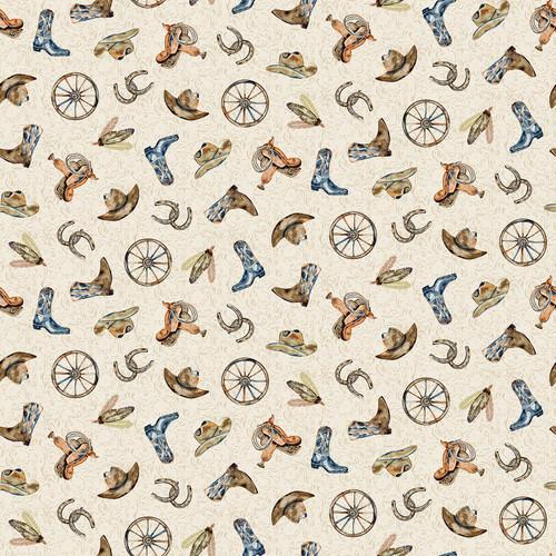 HG Western View - 1603-44 Beige - Cotton Fabric