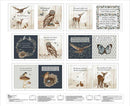 HG Whimsical Woods Book Panel - 2239BP-11 Multi - Cotton Fabric