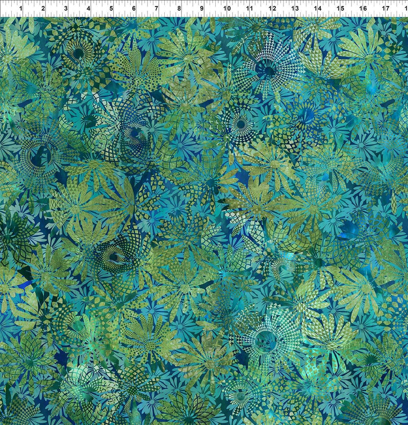 ITB Allure Exotic - 4ALR-2 Green - Cotton Fabric