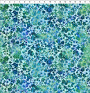 ITB Allure Flower Vines - 5ALR-2 Blue - Cotton Fabric