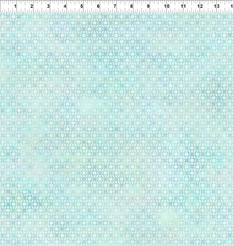 ITB Allure Lattice - 8ALR-2 Aqua - Cotton Fabric