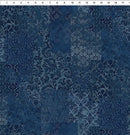 ITB Carpet Bag Romance Brocade - 5CBR-1 Blue - Cotton Fabric
