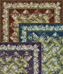 ITB Carpet Bag Romance Garden Twist Quilt Pattern - CBR-GT - Cotton Fabric