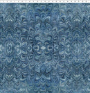 ITB Carpet Bag Romance Marble - 6CBR-1 Blue - Cotton Fabric