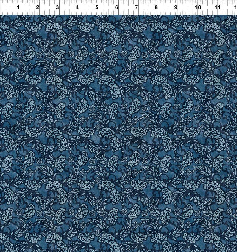 ITB Carpet Bag Romance Tonal - 7CBR-1 Blue - Cotton Fabric