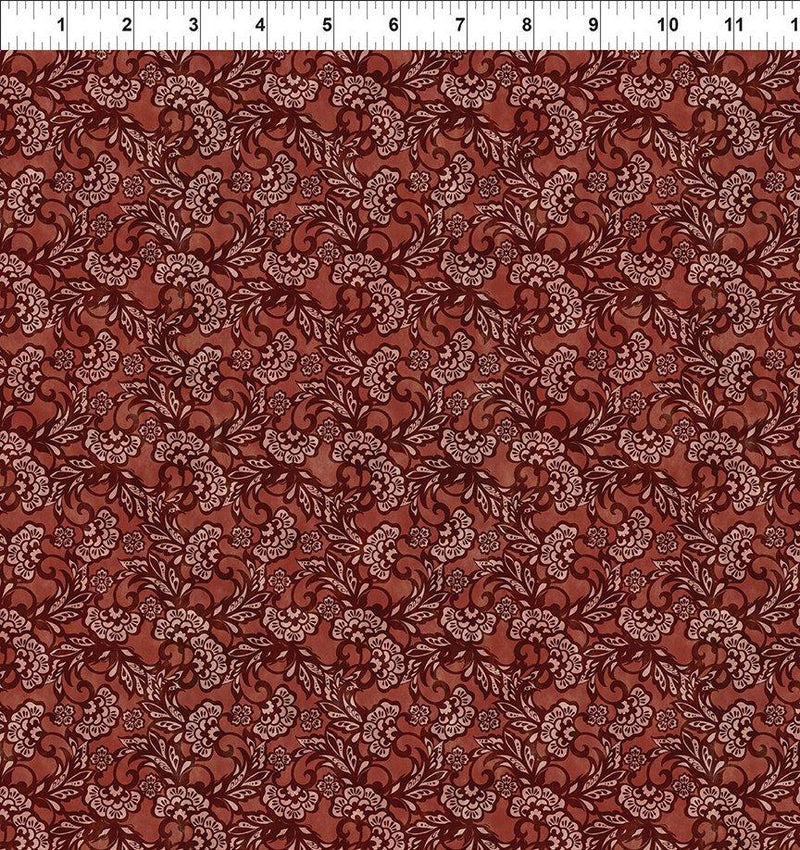 ITB Carpet Bag Romance Tonal - 7CBR-2 Red - Cotton Fabric