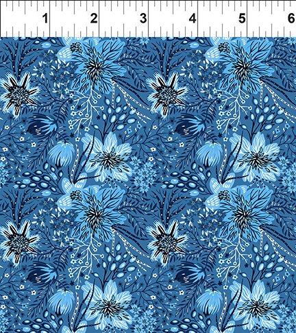 ITB Whimsey - 19WMS-1 Blue - Cotton Fabric