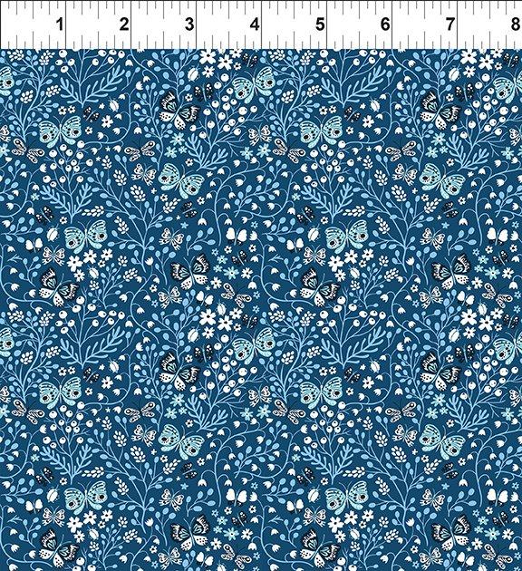 ITB Whimsey - 7WMS-1 Blue - Cotton Fabric