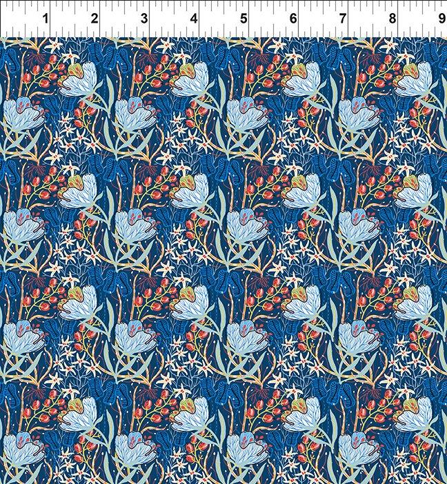 ITB Whimsey - 8WMS-1 Blue - Cotton Fabric