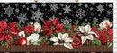 ITB Winter Enchantment Border - 1WEN-2 Black - Cotton Fabric