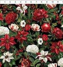 ITB Winter Enchantment Floral - 3WEN-2 Black - Cotton Fabric