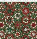 ITB Winter Enchantment Kaleidoscope - 5WEN-1 Green - Cotton Fabric