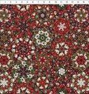 ITB Winter Enchantment Kaleidoscope - 5WEN-2 Red - Cotton Fabric