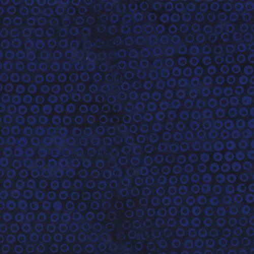 Island Batik Blenders Cherio - BE21-D2 Navy - Cotton Batik Fabric