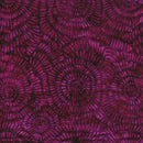 Island Batik Blenders Dandelion - BE22-B2 Plum - Cotton Batik Fabric