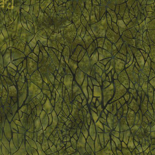Island Batik Blenders Large Netting - BE27-G2 Ivy - Cotton Batik Fabric