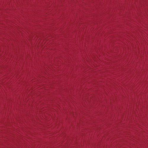 Island Batik Blenders Swirl Sun - BE42-C1 Cherry - Cotton Batik Fabric