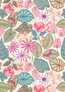 LI Botantical Oasis Botanical Flora - A982A Cream - Cotton Fabric