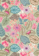 LI Botantical Oasis Botanical Flora - A982B Soft Sage - Cotton Fabric