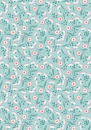 LI Botantical Oasis Tropical Flower - A984B Blue - Cotton Fabric