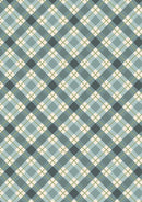 LI Celtic Christmas Check - C132A Winter Blue - Cotton Fabric