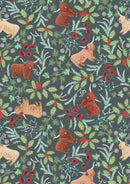 LI Celtic Christmas Highlands - C130C Iced Forest - Cotton Fabric