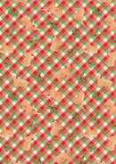 LI Celtic Christmas Highlands & Holly - C135C Festive Gingham - Cotton Fabric
